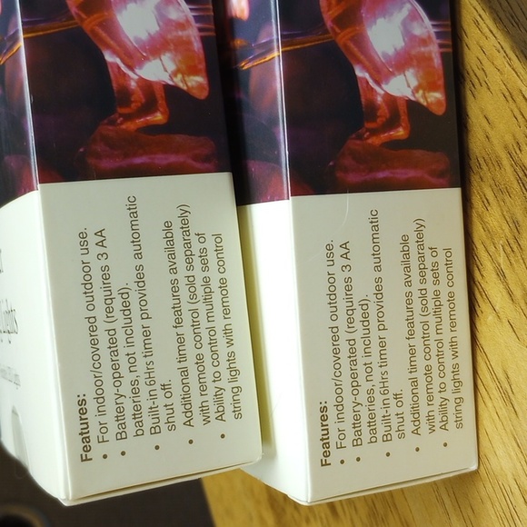 2 sets.  Manor Lane Pink Flamingo Shimmer LED Flexible String Lights. NEW - Picture 5 of 5